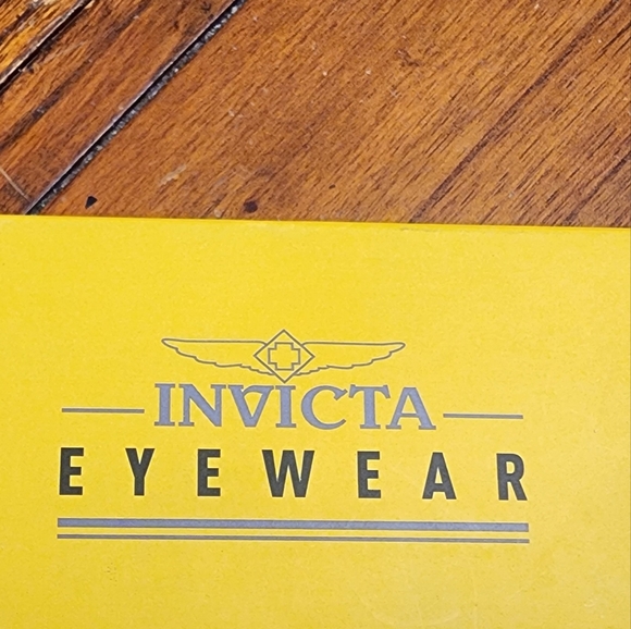 Invicta Yellow and Gray Eyewear Box
